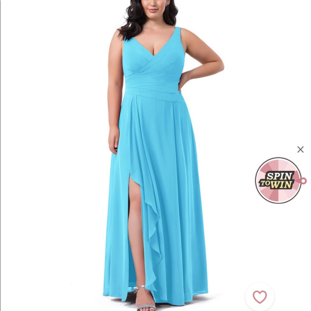 Azazie Bridesmaid Dress in Pool color